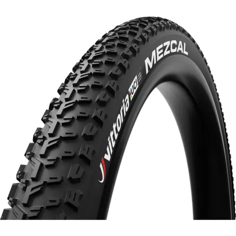 Vittoria Mezcal III Tire - 29 X 2.25 Tubeless Folding Black + Rainbow Swoosh 1C Black Swoosh 29 x 2.25