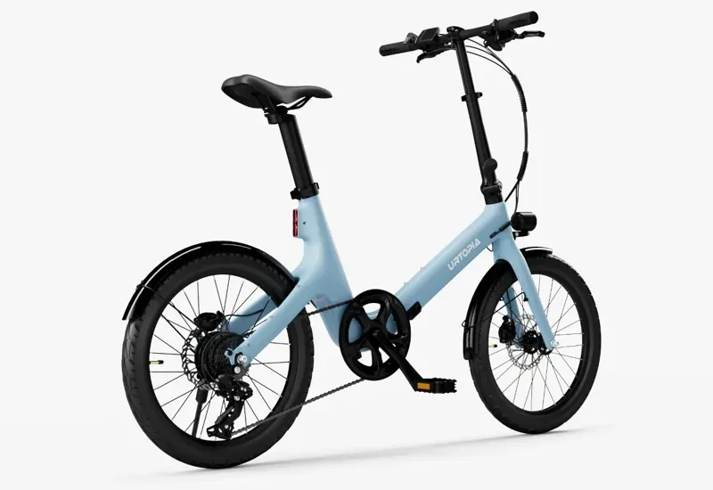 Urtopia Carbon Fold Step-Thru eBike in Glacier Blue-1