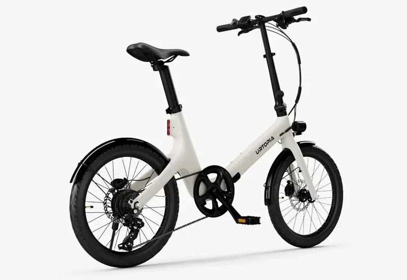 Urtopia Carbon Fold Step-Thru eBike in Creme-1