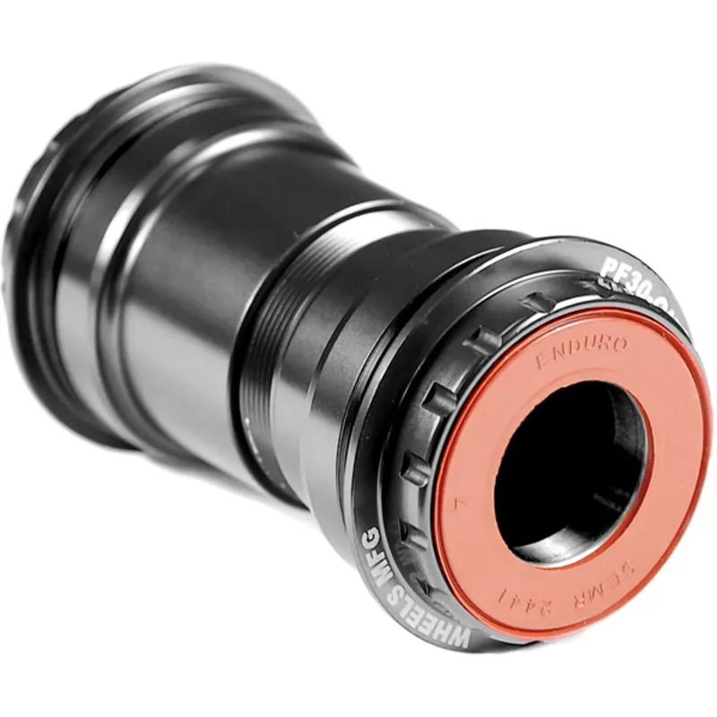Wheels Manufacturing PressFit 30 To Shimano Bottom Bracket With ABEC-3 Bearings Black Cups
