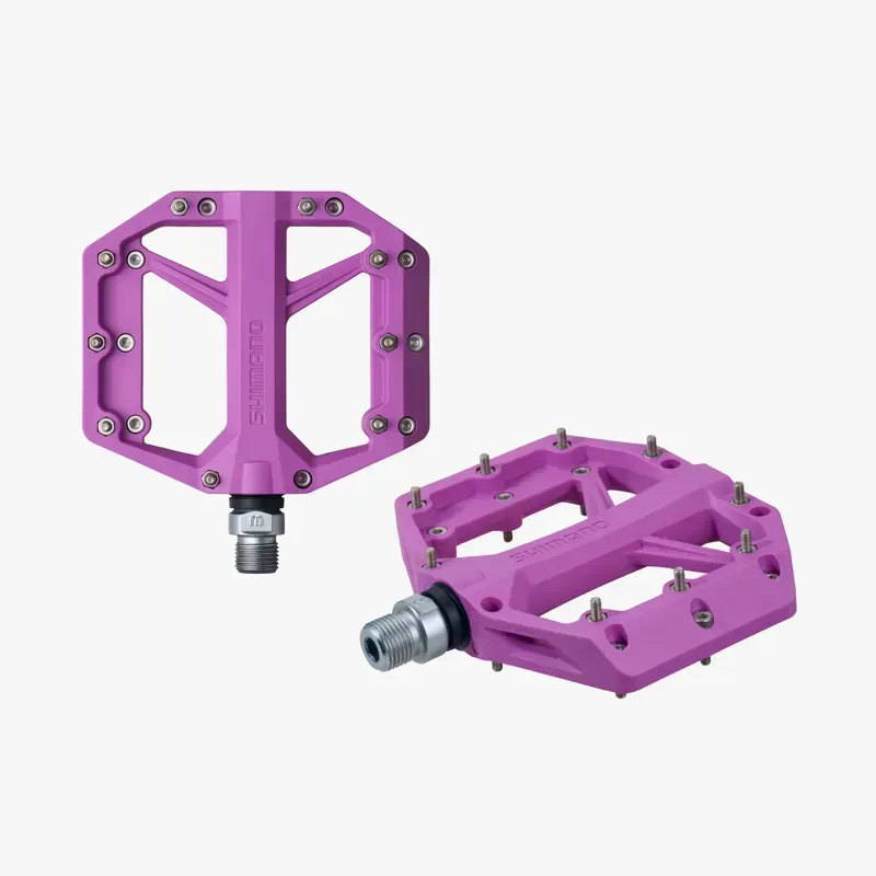 Shimano PD-GR400 Deore Flat Pedals in Purple
